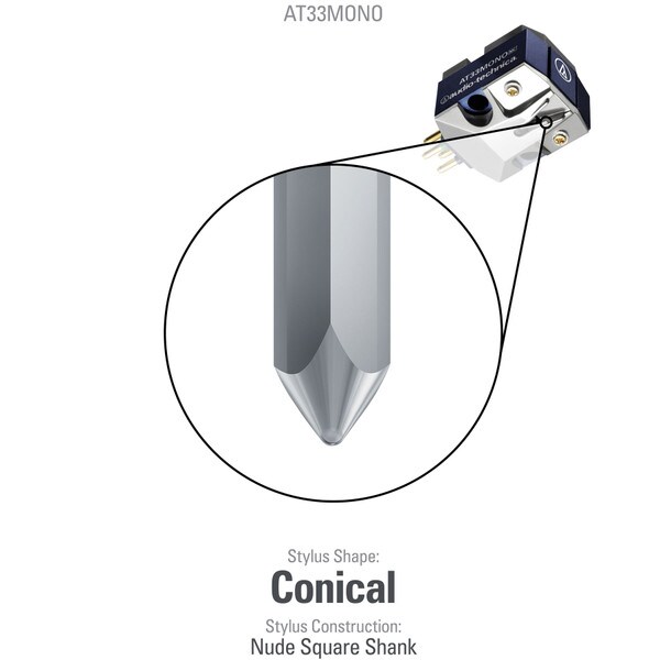 Main product image for Audio-Technica AT33MONO Mono Moving Coil Cartridge240-5651